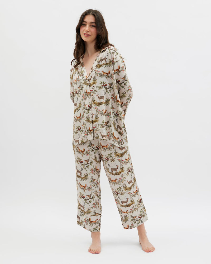 A Night’s Tale Woodland Pyjamas Crystal Grey