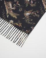 Wonderland Toile Fringe Scarf