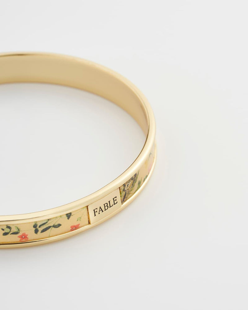 Meadow Creature Printed Bangle Yellow