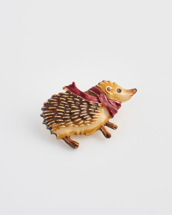 Cosy Hedgehog Charm Brooch