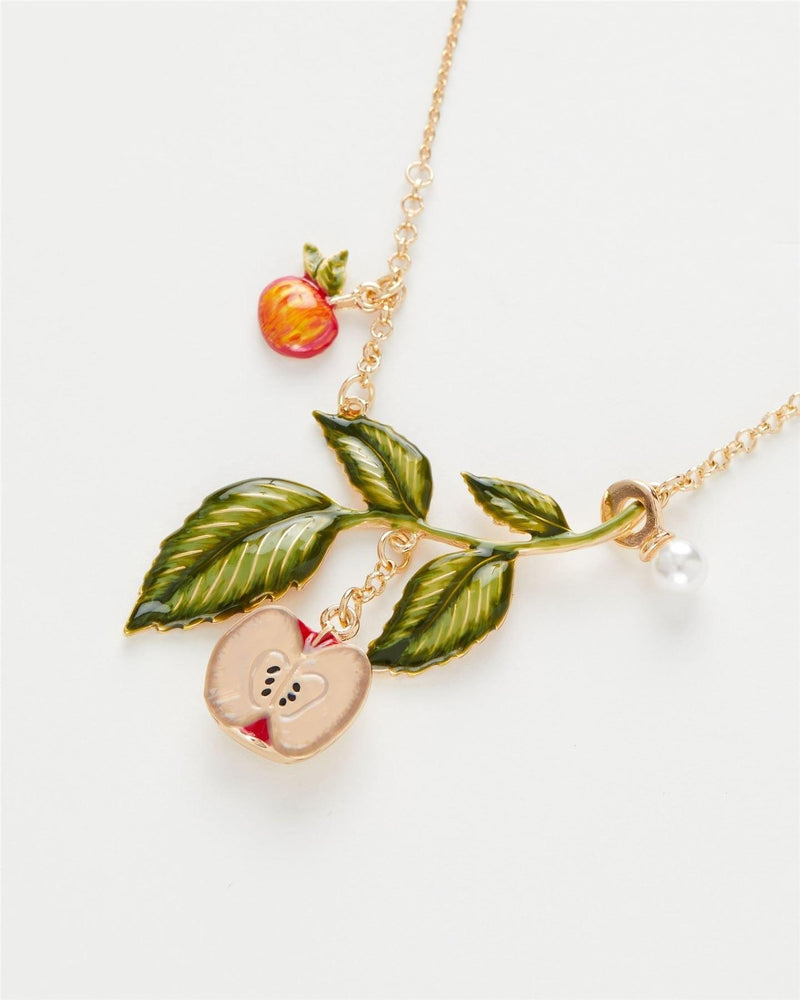 Enamel Apple Tree Necklace