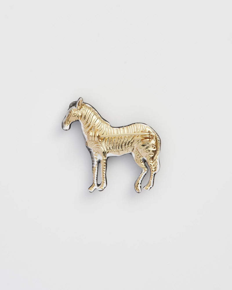 Zebra Brooch