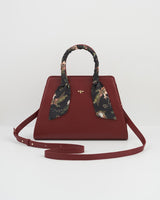 Burgundy Large Structured Tote