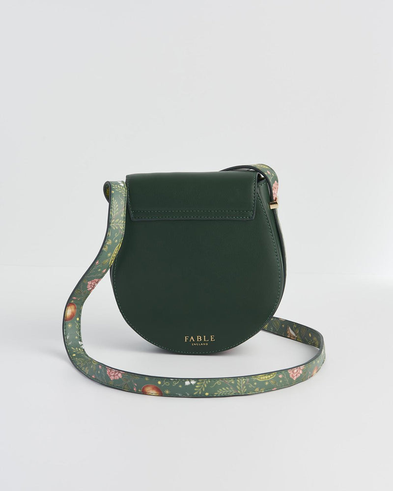 Into the Woods Green Saddle Bag