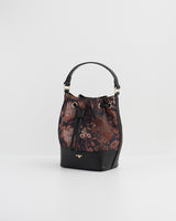 Deco Blooms Black Bucket Bag