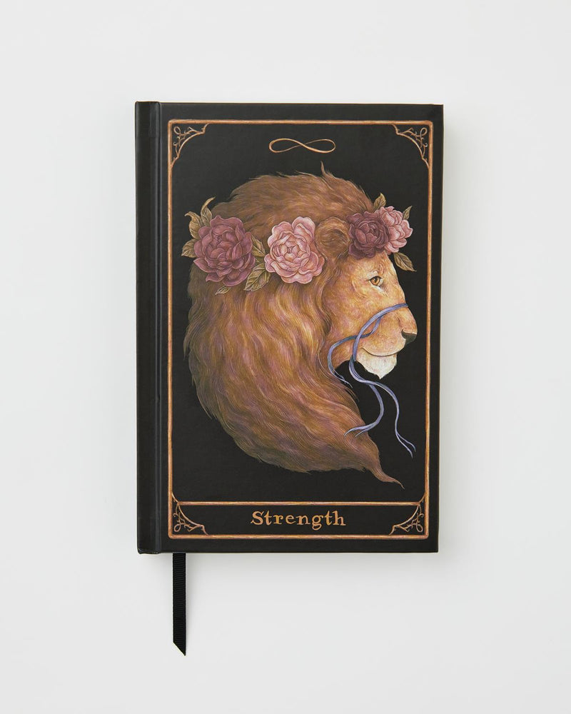 Tarot Tales Ruled Notebook Strength