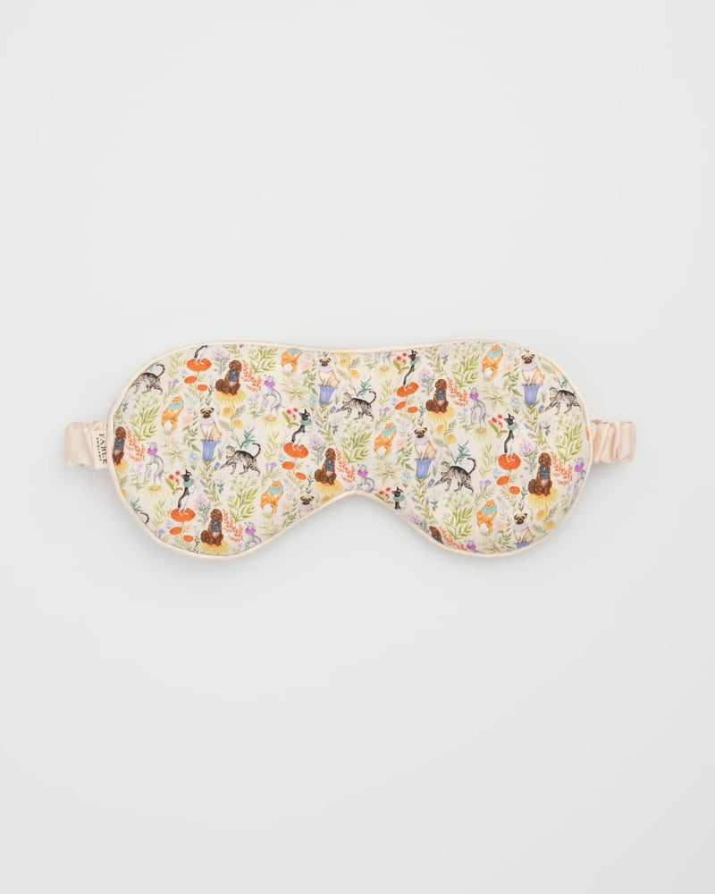 Catherine Rowe Pet Portraits Margarita Green Sleep Mask