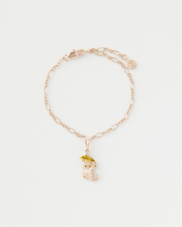 Enamel Dormouse Collector Chain Bracelet