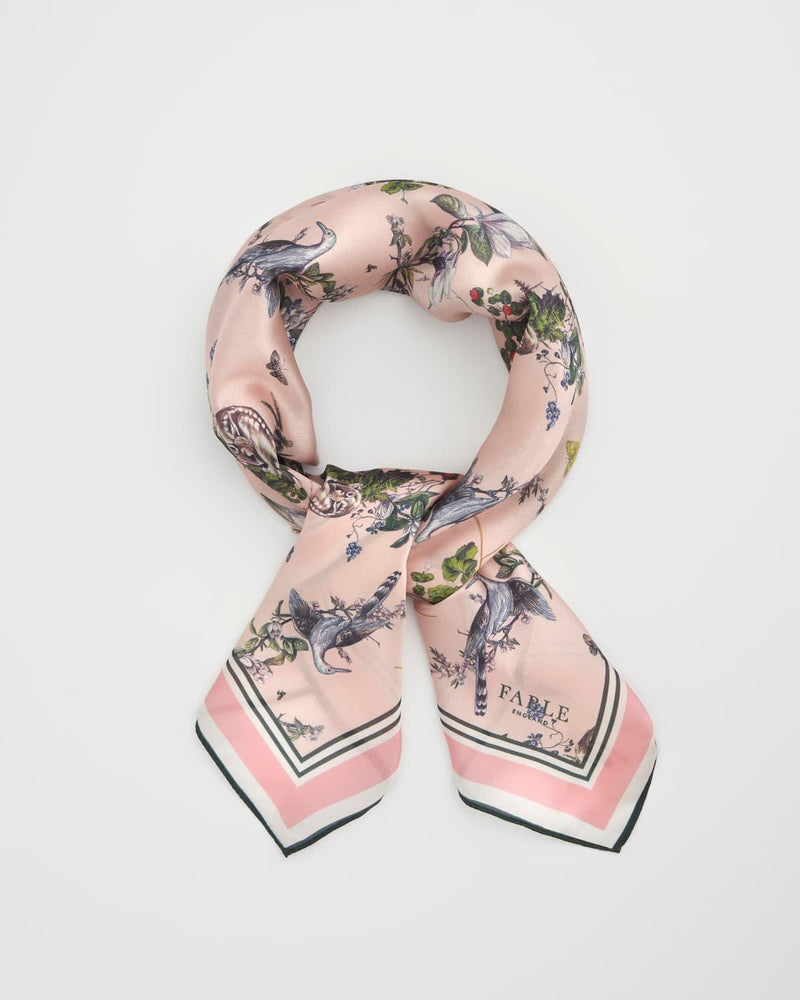 Fable Morning Song Peach Parfait Square Scarf