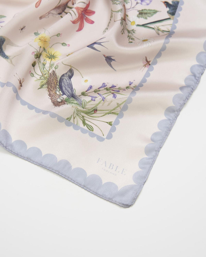 Running Bunny Toile Square Scarf