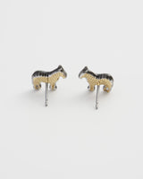 Zebra Stud Earrings