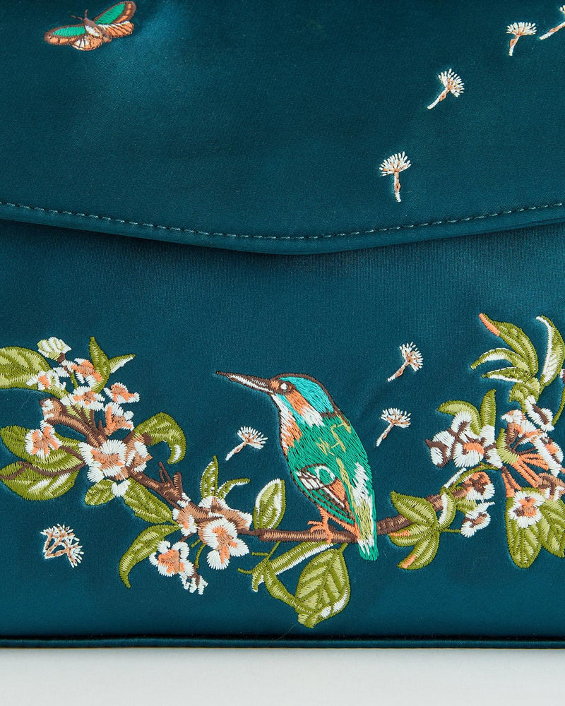 Morning Song Kingfisher Mini Teal Tote
