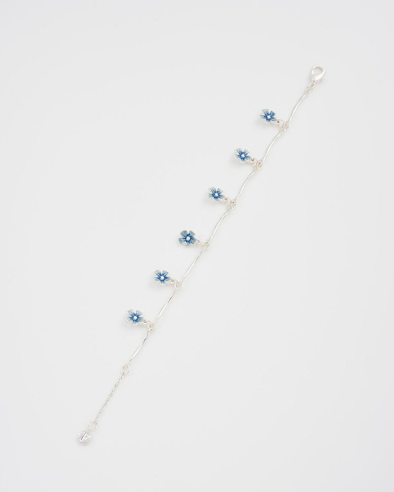 Forget Me Not Silver Bracelet