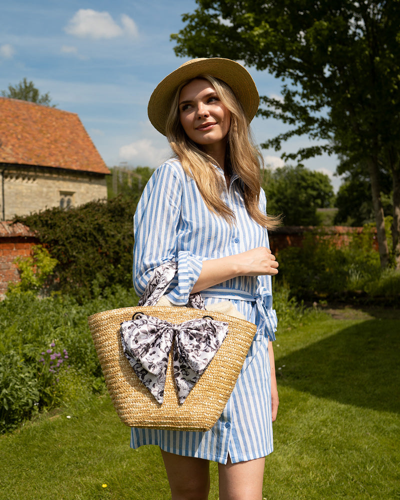 Tree Of Life Basket Bag - Raffia