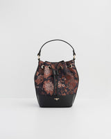 Deco Blooms Black Bucket Bag