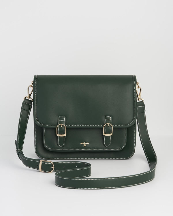 Into the Woods Green Satchel