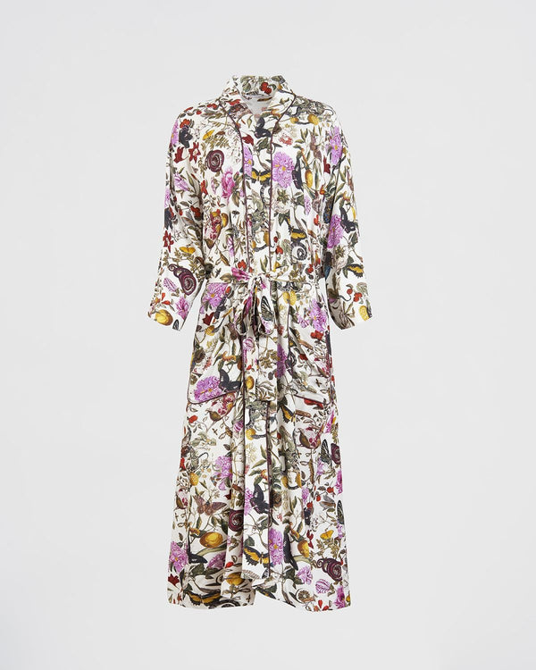 Floral Engravings Kimono