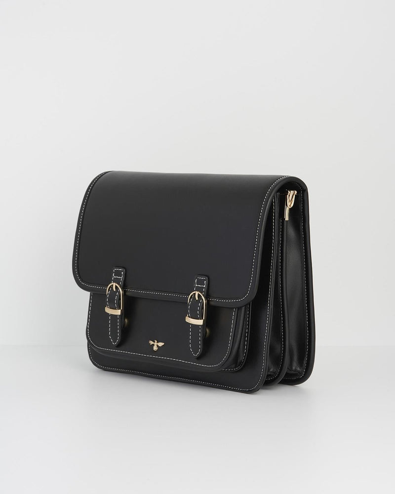 Magical Mushroom Black Satchel