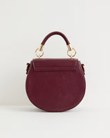 Liberty Saddle bag Burgundy Vegan Leather