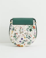 Botanical Pumpkin Green Saddle Bag