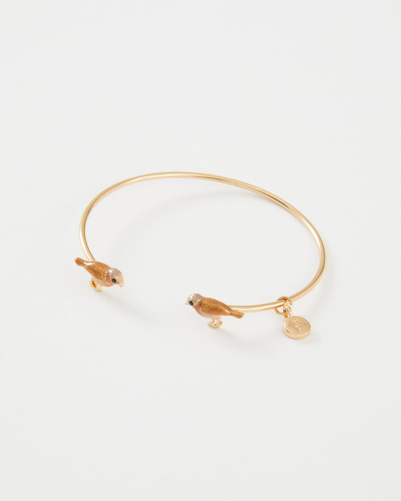 Enamel Robin Bangle