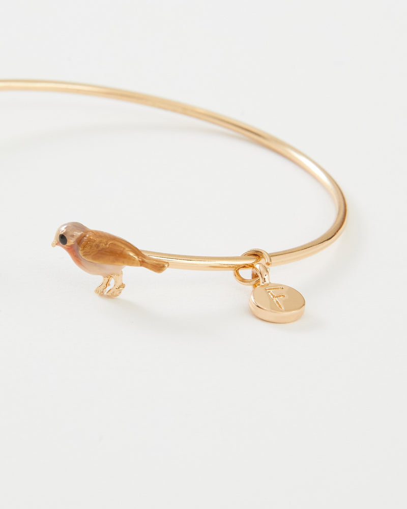 Enamel Robin Bangle