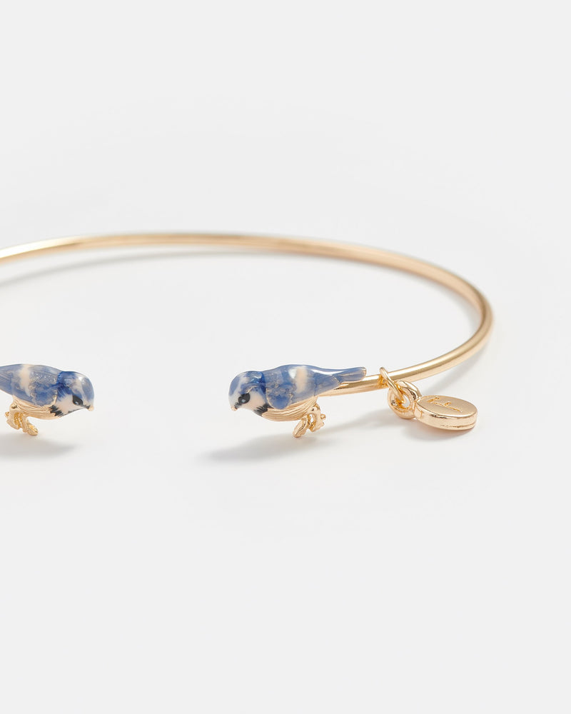 Enamel Blue Tit Bangle